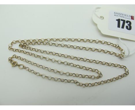 A 9ct Gold Belcher Link Chain, (4.5grams). 