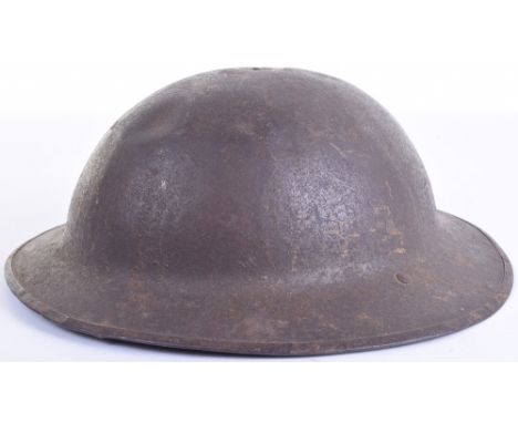 WW1 British “B” Pattern Brodie Steel Helmet, good example of the WW1 British issue steel combat helmet, retaining much of the