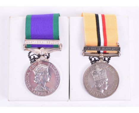 Northern Ireland & 2003 Iraq War Medal Pair Parachute Regiment, General Service Medal 1962 with clasp Northern Ireland “25124