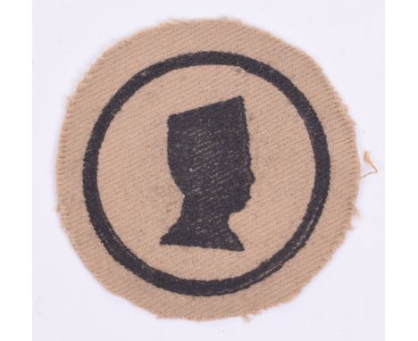 WW2 Indian Madras Sappers & Miners Royal Engineers Formation Sign, being a near mint condition printed example. 