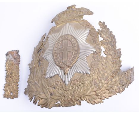 Victorian Household Cavalry Troopers Helmet Plate, fine brass and white metal Victorian troopers helmet plate. Complete with 