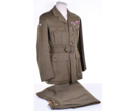 WW2 Service Dress Tunic Attributed to Captain P H B Wall 48 (Royal Marine) Commando, Awarded the Military Cross for Gallantry