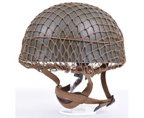 1944 Dated British Airborne Forces / Paratroopers Steel Combat Helmet, good example of the special pattern helmet issued to t