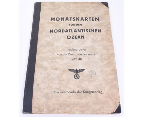 Kriegsmarine Monthly Maps & Weather Charts for the North Atlantic 1939-1940, the large book produced by the German Navy Marin