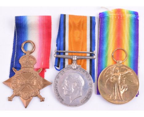 1914-15 Star Medal Trio Yorkshire Regiment, medals were awarded to “17534 PTE J G REED YORK R”. Medals complete with ribbons 