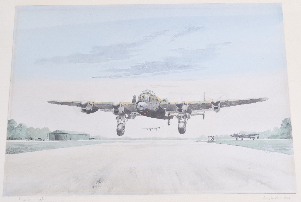 Pair of Watercolour Paintings by John Larder of the City of Lincoln