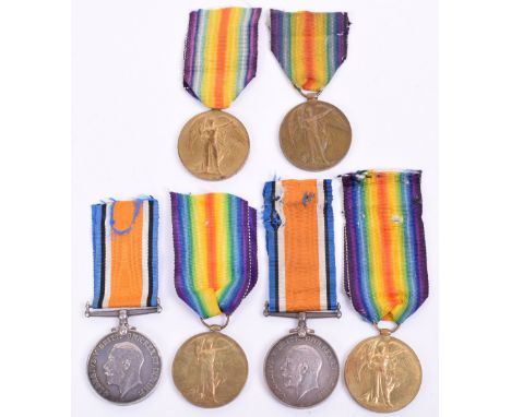Selection of Great War Medals, consisting of British War & Victory medals South African issue awarded to “PTE F C INGRAM 3RD 