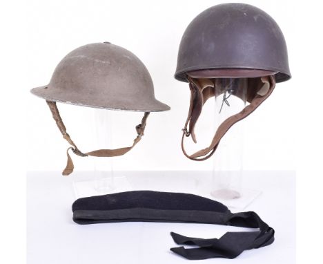 WW2 British Army Steel Combat Helmet, good example of the standard WW2 British army issue steel combat helmet retaining much 
