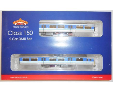 Bachmann 00 gauge. 32-936 Class150/2 2-car DMU set. Blue/grey, Regional Railways. Boxed as new. 
