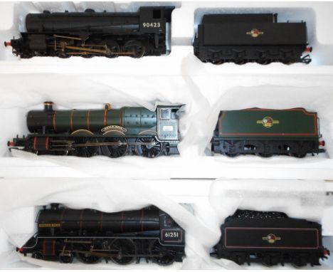 Bachmann 00 gauge. 31-710 4-6-0 loco and tender. 61251 'Oliver Bury', black, B.R.; 32-000DC 4-6-0 loco and tender. 5927 'Guil
