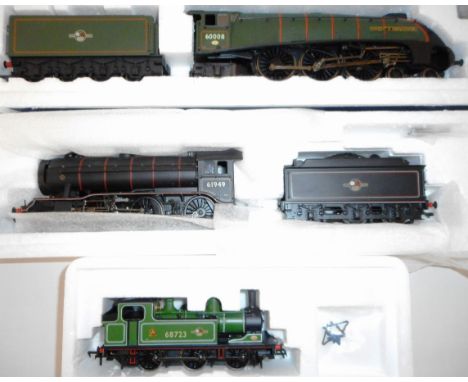 Bachmann 00 gauge. 31-958 4-6-2 loco and tender. 60008 'Dwight D. Eisenhower', green, B.R.; 32-277 4-6-0 loco and tender. 619