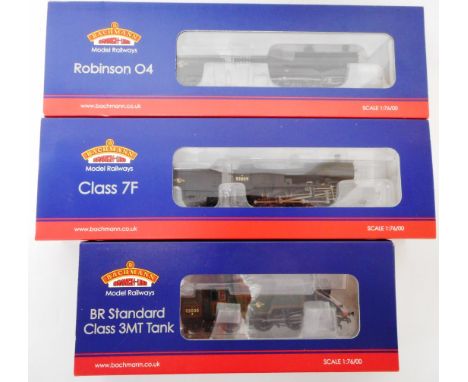 Bachmann 00 gauge. 31-001 2-8-0 loco and tender. 63601, black, B.R.; 31-011 2-8-0 loco and tender. 53809, black, B.R.; 31-976