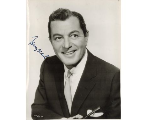 Actor Tony Martin Signed Vintage 10 x 8 inch Black and White Photo. Signed in Blue Ink. Good condition. All autographs come w