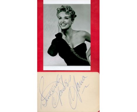 Singer Yana Signed 5. 5 x 3. 5 Vintage Autograph album Page. Signed in blue biro. Good condition. All autographs come with a 