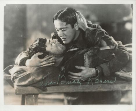 American Actor Charles, Buddy, Rogers Signed 10 x 8 inch Black and White Photo. Signed in Silver Ink. Good condition. All aut