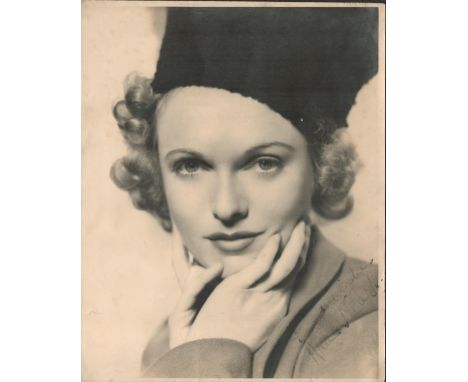 Anna Neagle Signed Vintage 10 x 8 inch Black and White Photo. Signed in Blue Ink. Good condition. All autographs come with a 