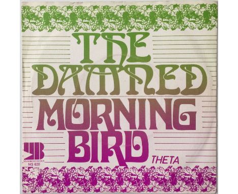 THE DAMNED - MORNING BIRD 7" (DUTCH GLAM - YOUNG BLOOD NG630). A scarce copy of Dutch glam group The Damned's 1974 single Mor