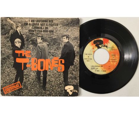 THE T-BONES - I AM LOUISIANA RED 7" EP (ORIGINAL FRENCH COPY - RIVIERA 231 075). Some driving R&amp;B from The T-Bones with t