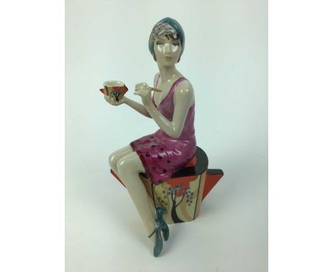 Peggy Davies Ceramic figure, Art Deco Imitating Life, boxed with certificateCondition report: In good order with no signs of 