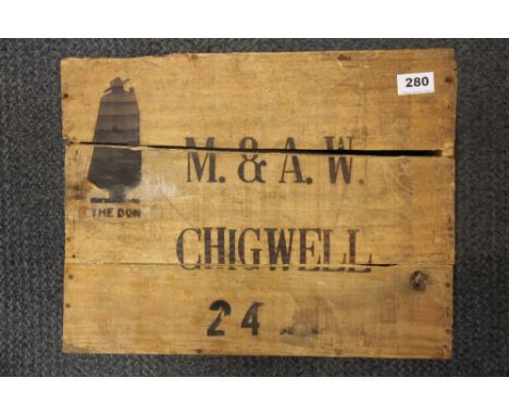 A case of 12 1963 Sandeman vintage port.