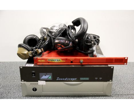A Soundscape digital multi track hard disk recorder with a Mackie broadcast professional soundscape 32, Sonifenx Redbox, Soun
