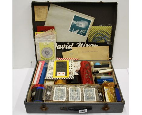 A vintage cased magicians set.