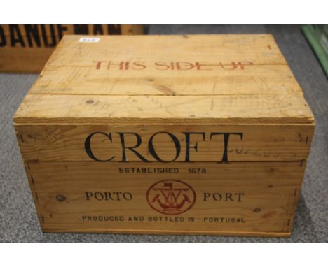 A case of 12 Croft 1970 vintage port.