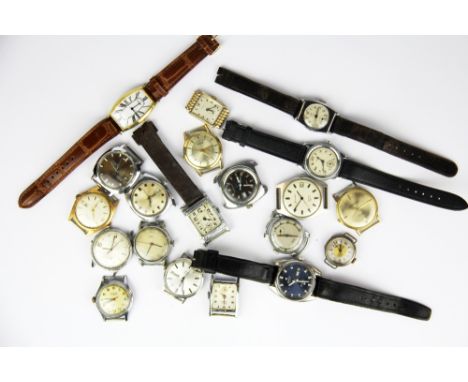 A bag of mixed vintage watches.