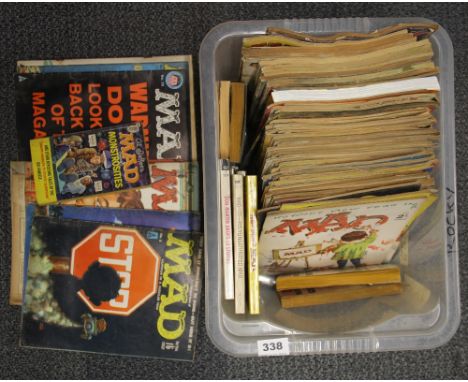 A quantity of vintage MAD magazines, including early numbers.