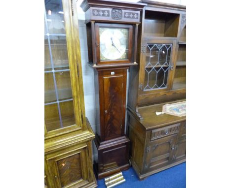 A MODERN MAHOGANY LONGCASE CLOCK, with triple brass weights 'Smallcombe-Essex-England, Prince of Wales Clock, limited to 100 