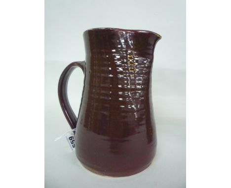 A STUDIO POTTERY STONEWARE JUG, by Jeremy Leach, 1998-2001, height approximately 20cm