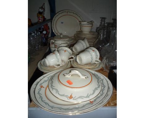 BURLEIGH WARE DINNERWARES, (over 40 pieces)