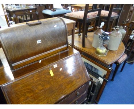 A 'SINGER' SEWING MACHINE, three stoneware jars, Tilley lamp and a quantity of pictures