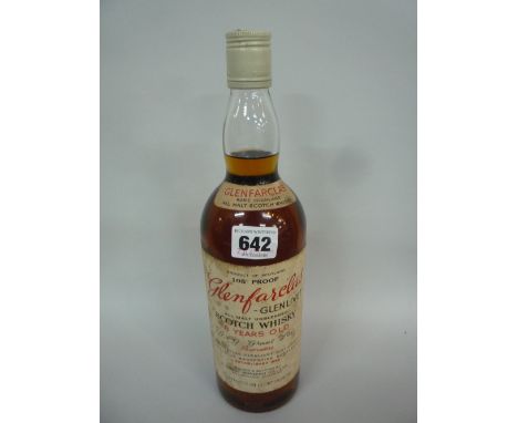 GLENFARCLAS GLENLIVET EIGHT YEAR OLD ALL MALT UNBLENDED SCOTCH WHISKY, bonded and bottled by Grant Bonding Co Ltd, 105% proof