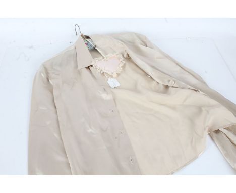 Giorgio Armani cream silk blouse, size 42