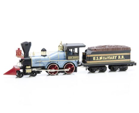 Rail King by MTH 0 Gauge 30-1257-1 19th Century US Military Rail Road Wild West General 4-4-0 Locomotive and Tender, in US Mi
