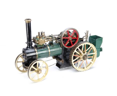 An approx 1½" scale (1/8th) Live Steam Compound 4-shaft Traction Engine, built to a very high standard, with compound cylinde