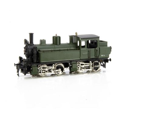 An ETS 0 Gauge 2/3-rail (convertible) 'Mallet' type 0-4-4-0 Tank Locomotive,   ref 141, in unlined green/black finish with 's