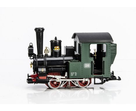 LGB G Gauge 90125 0-4-0 125th Anniversary Tank Engine, in DB green and black, G-VG