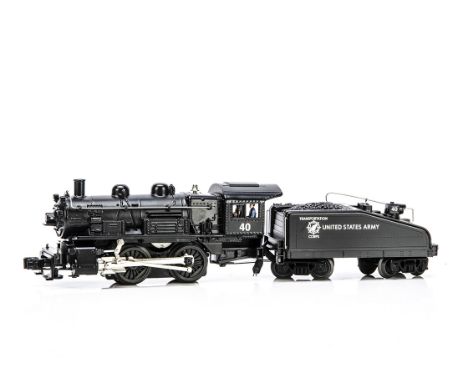 Lionel 0 Gauge 6-28679 Army Transportation Corps 0-4-0 Locomotive and Tender, in black No 40, in original box, E, appears unr