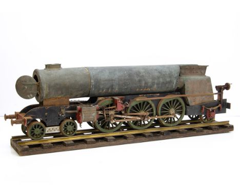 An incomplete 3½" Gauge live steam LNER Pacific Locomotive and Tender, appears based upon the one-off Thompson A1/1 rebuild o