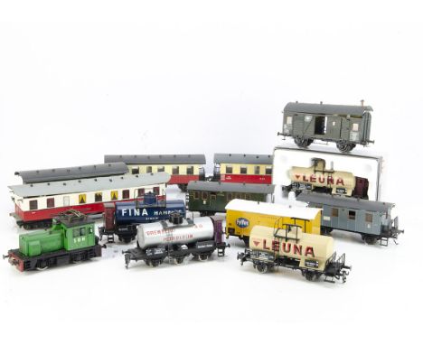 ETS and other 0 Gauge Continental-market Rolling Stock, most with modifications or repainting, including an Atlas or similar 