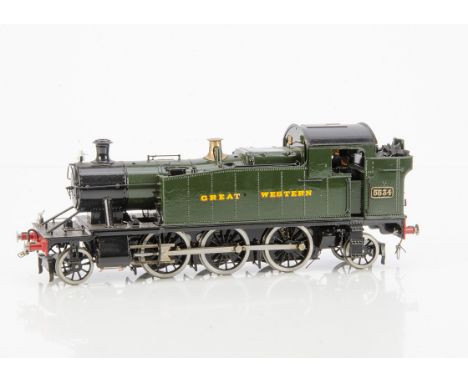 A Finescale 0 Gauge GWR 4575 class 2-6-2 Tank Locomotive by Tower Models (San Cheng), constructed in Chinese brass and home-p