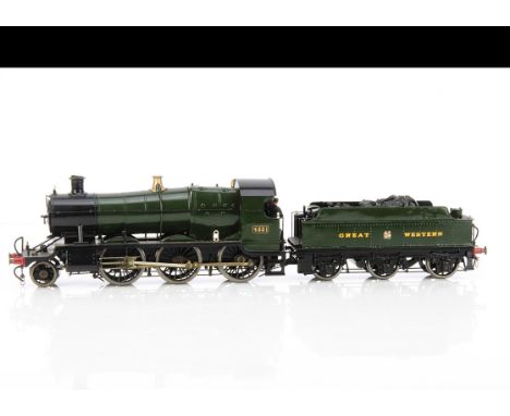 A Finescale 0 Gauge Kit-built GWR 43xx class 2-6-0 'Mogul' Locomotive and Tender from a 'Home of O Gauge' kit, from 'Mega Kit