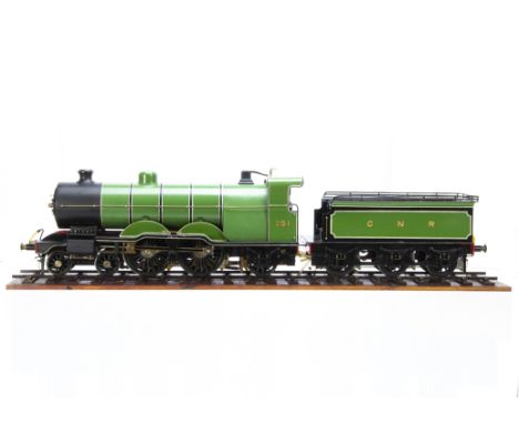 A 3½" Gauge Live Steam GNR 'Atlantic' Locomotive and Tender, constructed to the LBSC 'Maisie' design (based on the GNR Ivatt 