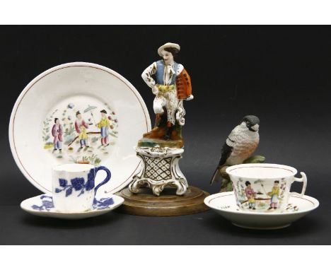 A quantity of 19th century and later decorative ceramics, to include a Spode part dinner service