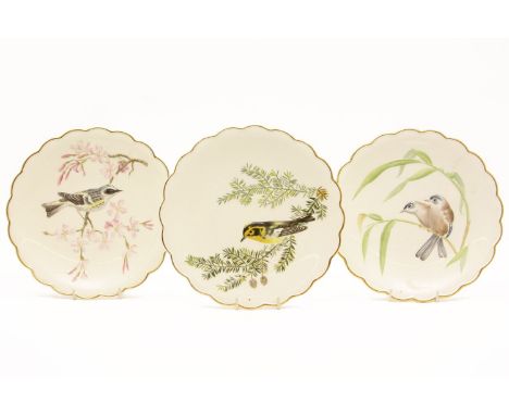 Fourteen Royal Worcester dessert plates, The Birds of Dorothy Doughty, various dates, all boxed except one, and five Franklin
