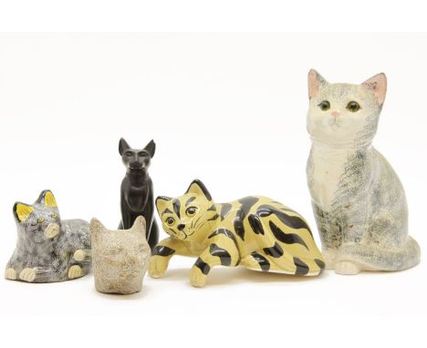 Lladro, Nao figures, and cat ornaments, (qty)