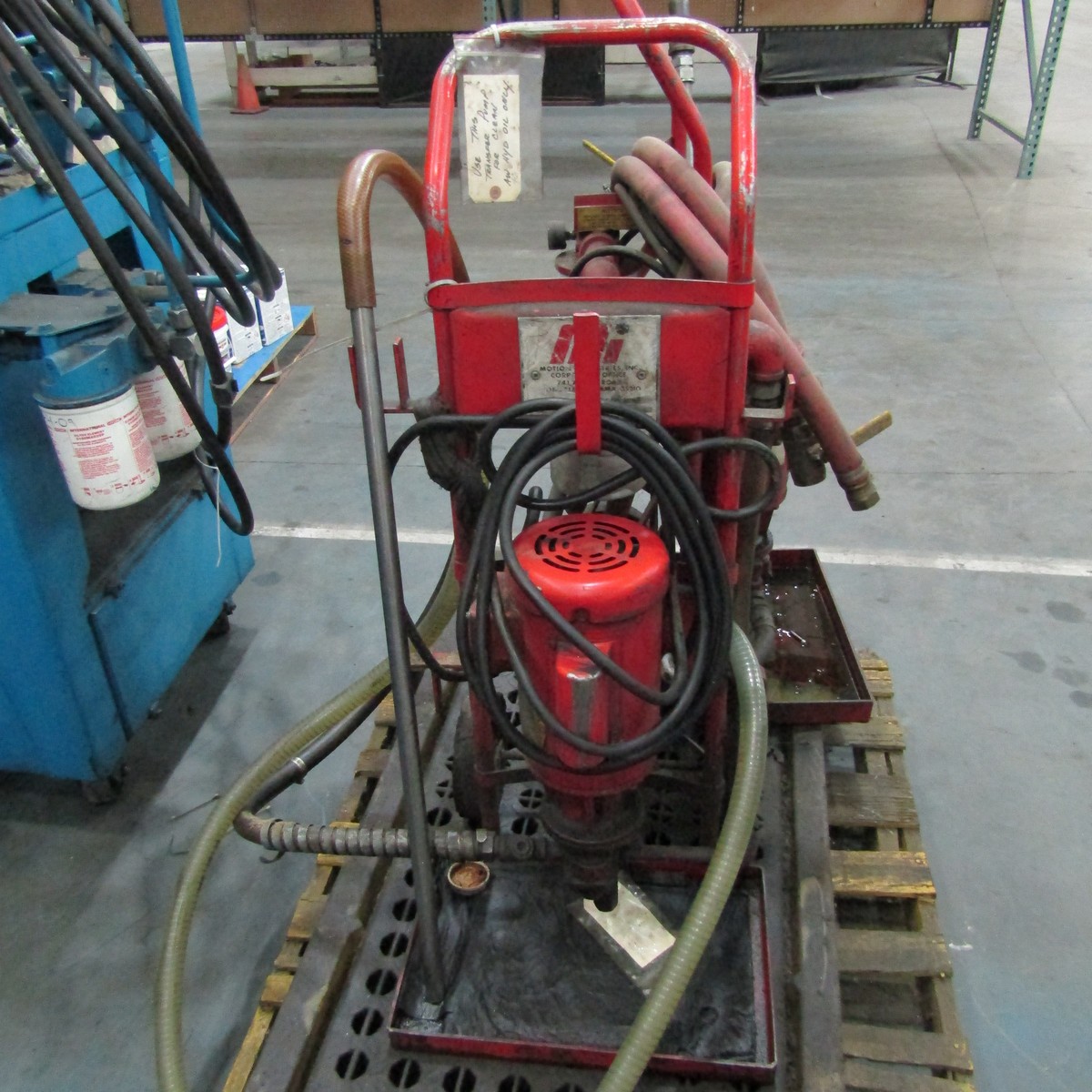 MI Hydraulic Pump Carts 1 Hp, 10 GPM, 20 PSI
