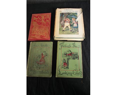 A collection of Lewis Carroll books including Alice in Wonderland the Hunting of the Snark. The latter illustrated by Henry H